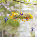 Parrots Shredder Toys Chewing Hanging Rattan Paper Strings Drawing with Bal