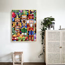 Canvas Paint By Numbers Nutcracker Hand Painted Drawing Kit Home Decorations