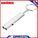 1Pcs Sliver Emergency Survive Pipe Keychain Antenna Aluminum Alloy