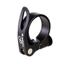 Bike Seat Tube Clip Quick Release MTB Bicycle Seatpost Clamp (Black 34.9mm)