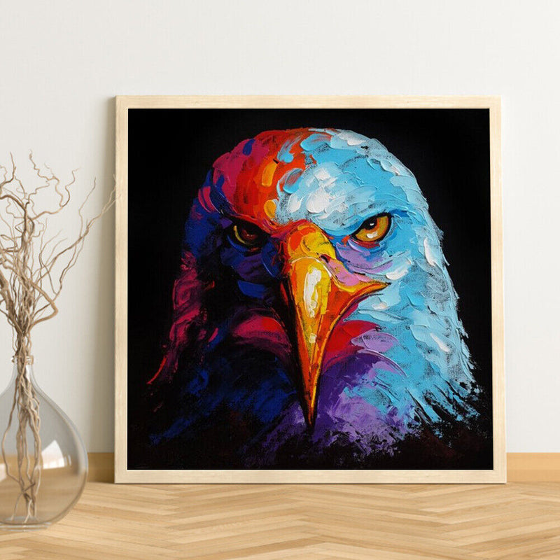 Eagle Frameless Picture Oil Paint By Numbers Hand Painted Picture for Bedroom