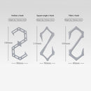 S-Shaped Stainless Steel Hanging Hooks Outdoor Camping Storage Rack (B)