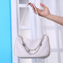 Retro Women Butterfly Chain Shoulder Underarm Bag Casual Pure Color Mini Handbag