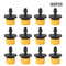 100pcs Adjustable Water Dropper Irrigation Hose Drip Head (Yellow)