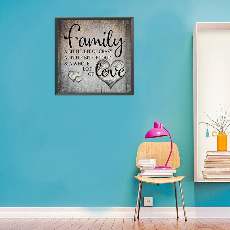 5D Diamond Painting Kit DIY Family Love Full Square Drill Mosaic Wall Picture