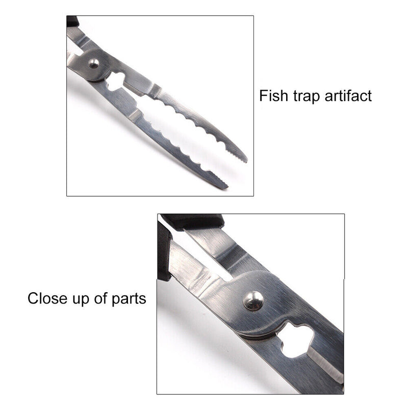 Fish Crab Grabbing Clamp Portable Fishing Plier Scissors Fishing Accessorie