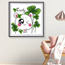 Partial Embroidery DIY Stamped Canvas 14CT Lucky Grass Needlework Set Home Decor