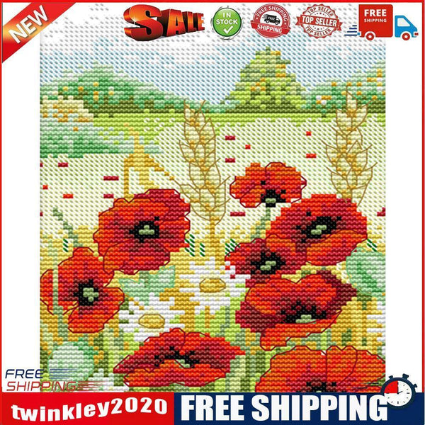 Partial Cross Stitch Artwork 14CT Printed Spring Needlework Home Ornament