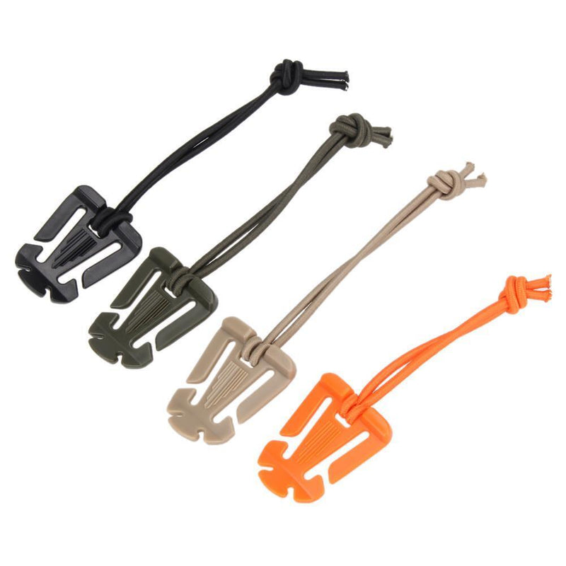 2pcs/lot Soft Backpack Carabiner EDC Tool Elastic Rope Webbing Buckle