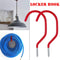 2PCS Garage Storage Hooks Bike Tool Storage Hook Set Screw In Hooks Red.
