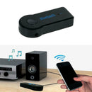Wireless Bluetooth 3.5mm AUX Audio Stereo Music Car Mic Black Receiver Y8I0