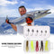 Sharp Blood Slot  Head Soft Lure+Fishing Hook with Barbed Hook Suit