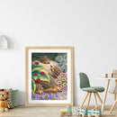 5D DIY Full Drill Round Shape Cute Hedgehog Rhinestone Diamond Drawing for Home