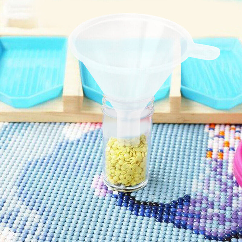 Portable Funnel Diamond Painting Kits Bead Container Accessories for Beginners