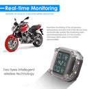 Waterproof LCD Motorcycle TPMS External Sensor Tire Pressure Monitoring System