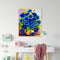Blue Bouquet Oil Paint By Numbers Kit DIY Acrylic Painting on Canvas Crafts