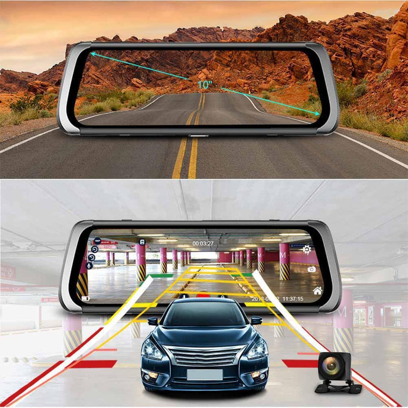 10in 1080P 4G WiFi Android 5.1 Car Rear View DVR Camera Video Recorder Dash C