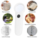 Portable Handheld 15X Illuminated Magnifier Magnifying Glass Lens with 2LED Lamp