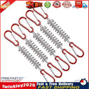 Outdoor Camping Tent Spring Wind Rope Buckle Fix Hook Buckles (Red 5pcs) Newly