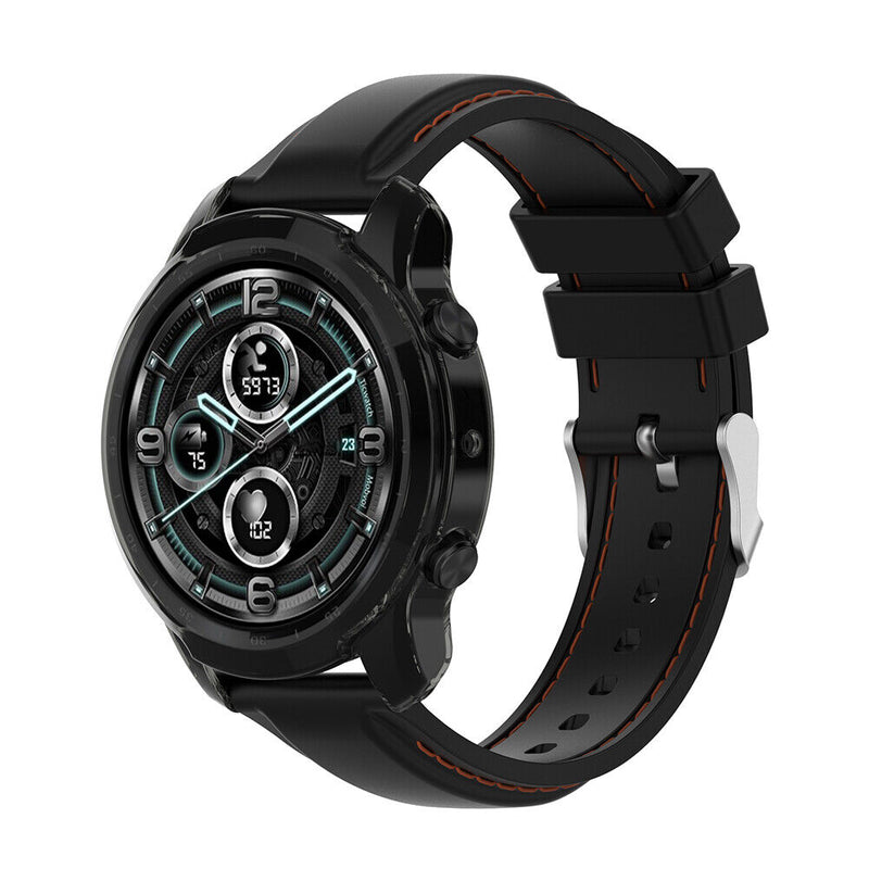 TPU Watch Protective Case for Ticwatch Pro 3/Pro 3 Lite (Transparent Black)