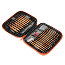 13 Sizes Aluminium Circular Kntting Needle Ring Set Crochet Yarn (Orange) Newly
