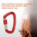 Aluminum Carabiner Outdoor Camping Climbing Hammock Lock Buckle (Red) Newly