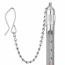Stream Water Temperature Stainless Steel Fishing Thermometer with Carabiner