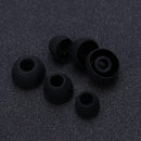 6pcs In Ear Earphone Silicone Earbuds Replacement for KZ LZ A4 DZ9 (Black)