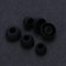 6pcs In Ear Earphone Silicone Earbuds Replacement for KZ LZ A4 DZ9 (Black)