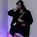 Casual Streetwear Crossbody Bag Women Butterfly Reflective Small Shoulder Pouch