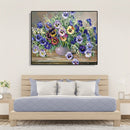 Painting By Numbers Kit DIY Flowers Canvas Oil Picture Home Wall Artwork