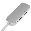 Type-C  to 2 USB3.0 Hub+ SD/TF Card Reader w/ 4K HDMI-compatible+ Gigabit L