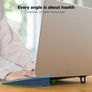 2x Plastic Mini Laptop Riser Invisible Stand Foldable Notebook Cooling Holder