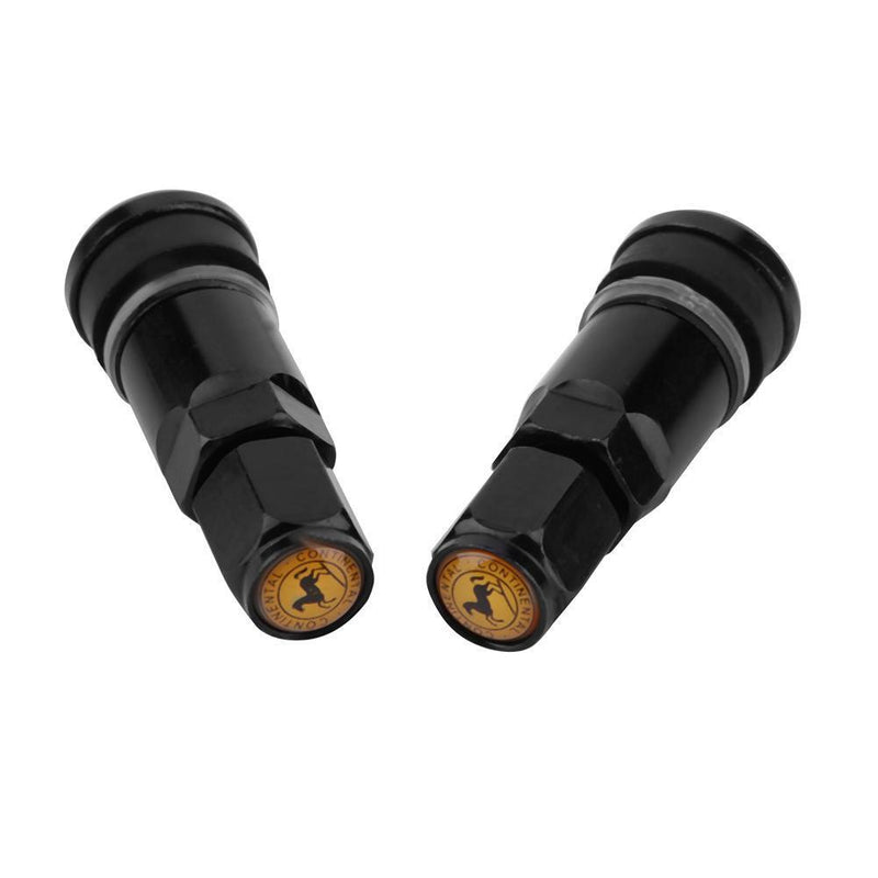 4pcs Car Tubeless Tyre Valve Stems Aluminum Tire Air Valve Stems (Black) Newly