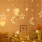 LED Star Moon Fairy Window Curtain String Light Decor (Warm Light Plug) Newly