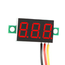0.36 inch Mini DC 0-100V 3-Wire Gauge Voltage Meter Voltmeter Monitor Teste