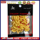 50pcs 2.4cm 0.5g PVC Maggot Wobblers Bionic Fishing Lures Artificial Soft Bai
