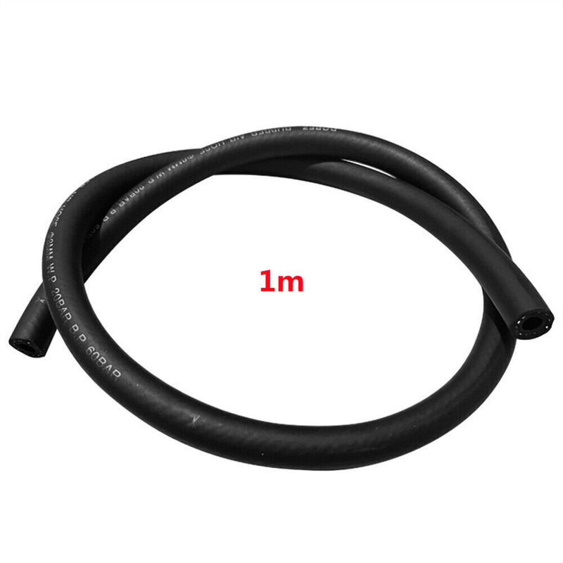 3/8Inch Fuel Gas Line 3.28 Feet with 5 Pcs Hose Clamps for Boat Marine Outboard