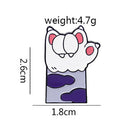 Cartoon Cat Paw Enamel Pin Lapel Brooch Collar Badges Jewelry (Style 3)