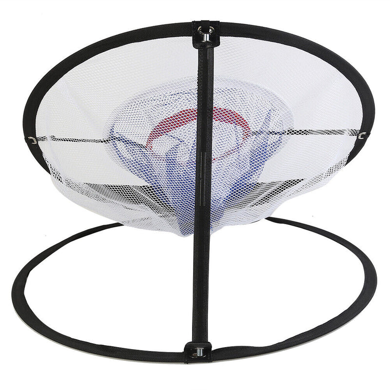 3-Layer Chipping Pitching Workout Cage Folding Golf Exercise Net with Storage