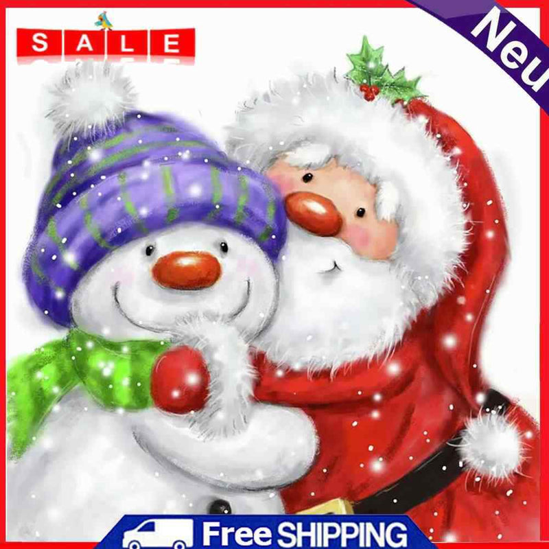 5D DIY Diamond Painting Snowman Full Drill Rhinestone Mosaic Art Picture Kit