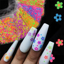 Neon Nail Glitter Flakes Flower Shape Sequins Hollow Out Glitter Flakes
