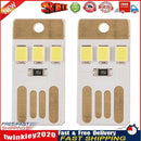 Outdoor Camping Mini LED Lights Energy Saving Rechargeable Lamp (2pcs) Newly