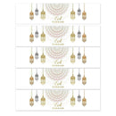 5 Eid al-Fitr mineral water bottle stickers rectangular stickers seal F0I1