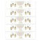 5 Eid al-Fitr mineral water bottle stickers rectangular stickers seal F0I1
