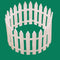 Decoration White PVC Garden Guardrail Decorative Barrier Christmas Tree Fence