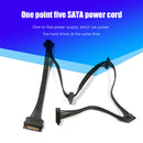 SATA 1 to 5 SATA Hard Disk Power Supply Splitter Adapter Cable Cord for PC Sever