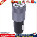 Metal Dual USB 2.1A Car Cigarette Lighter Adapter Charger(Gray+Black) Newly