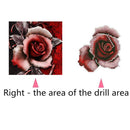 Rose Flower DIY Round Rhinestones Diamond Painting Embroidery Kits Needlework Se