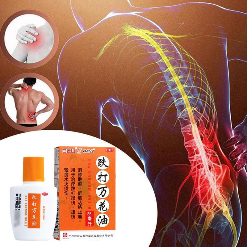 Bing Da Wan Hua Oil Relieves Swelling Dissipates Blood Stasis, Relieves Tendons.